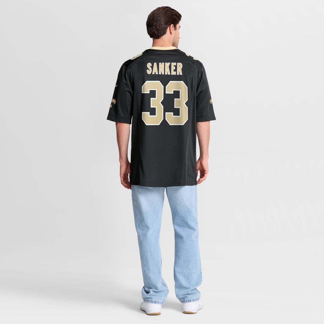 Jonas Sanker New Orleans Saints Nike Team Game Jersey -  Black