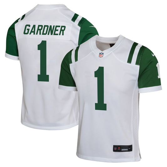 Ahmad Sauce Gardner New York Jets Nike Youth Game Jersey - White
