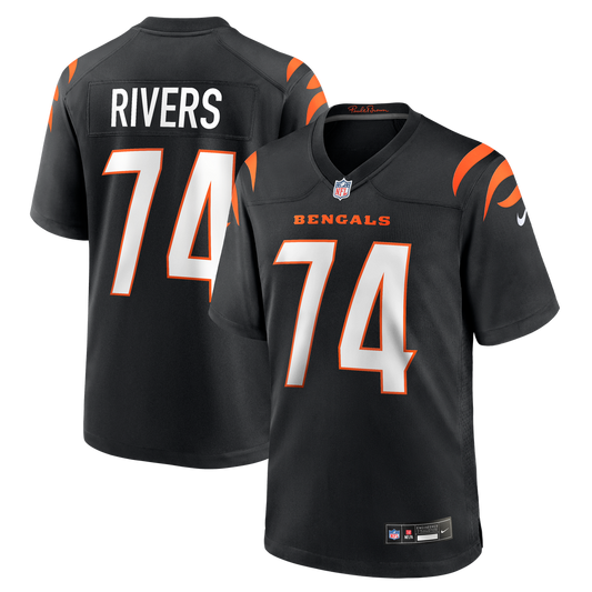 Jalen Rivers Cincinnati Bengals Nike Team Game Jersey -  Black