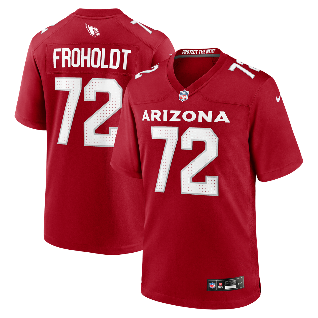 Hjalte Froholdt Arizona Cardinals Nike Team Game Jersey -  Cardinal