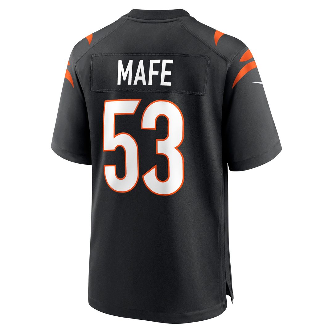 Boye Mafe Cincinnati Bengals Nike Team Game Jersey -  Black