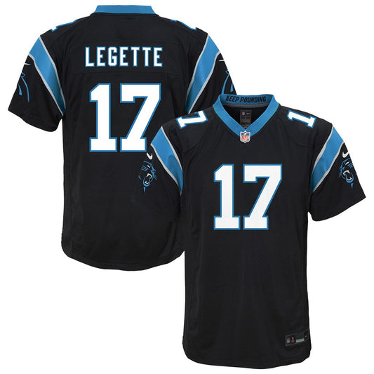 Xavier Legette Carolina Panthers Nike Youth Team Game Jersey - Black