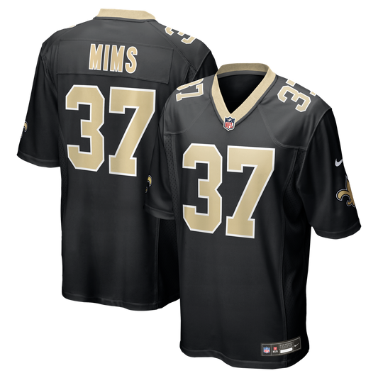 Jordan Mims New Orleans Saints Nike Team Game Jersey -  Black
