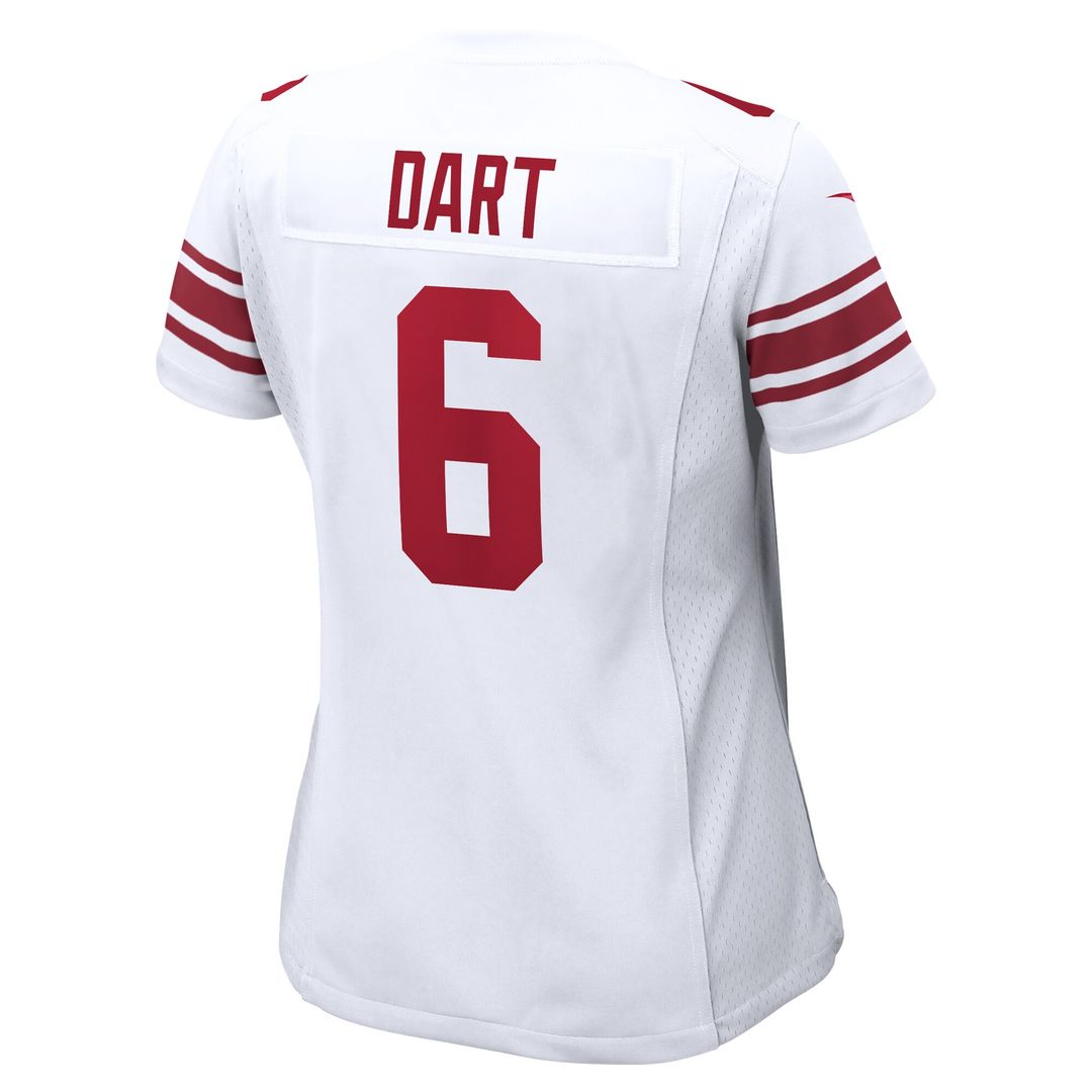 Jaxson Dart New York Giants Nike Women's Game Jersey -  White