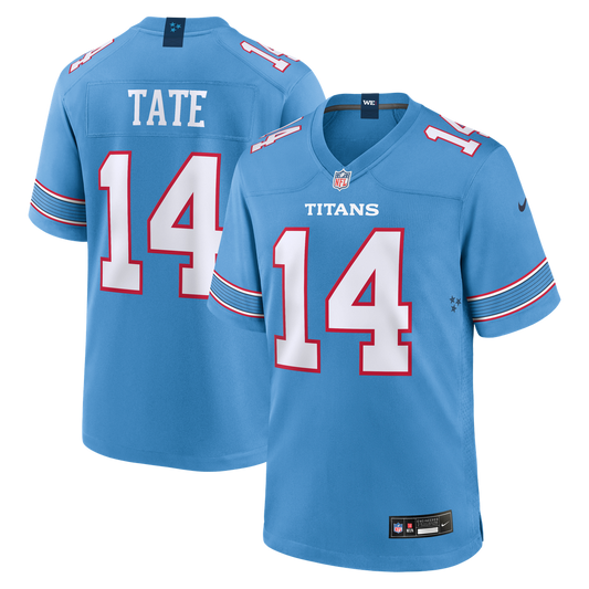 Carnell Tate Tennessee Titans Nike 2026 NFL Draft First Round Pick No. 4 Team Game Jersey - Light Blue