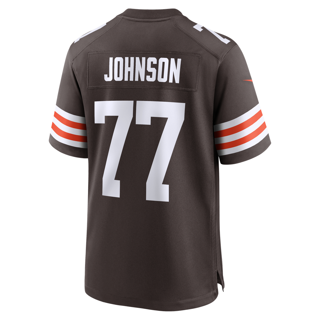 Zion Johnson Cleveland Browns Nike Team Game Jersey -  Brown