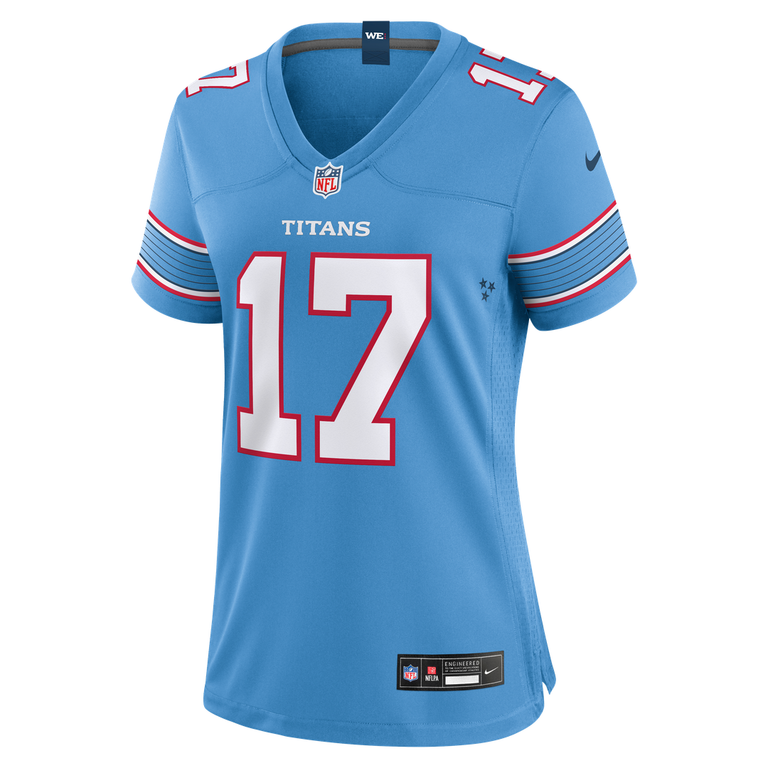 Chimere Dike Tennessee Titans Nike Women's Team Game Jersey -  Light Blue