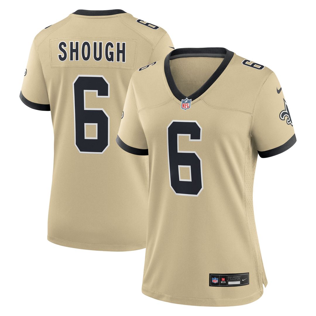 Tyler Shough New Orleans Saints Nike Women's Game Jersey - Black