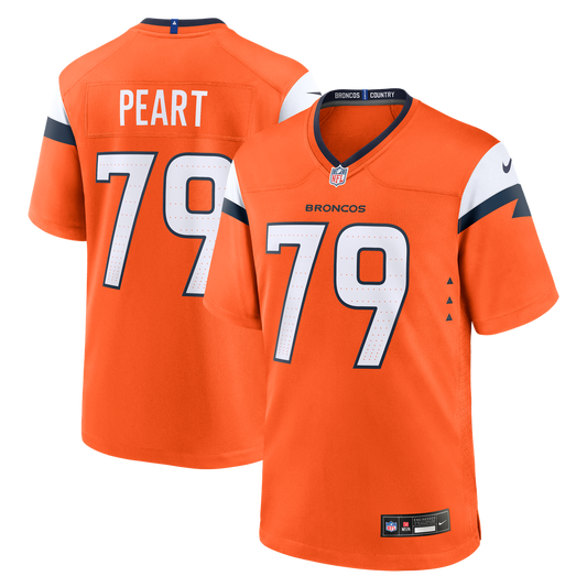 Matt Peart Denver Broncos Nike Team Game Jersey -  Orange