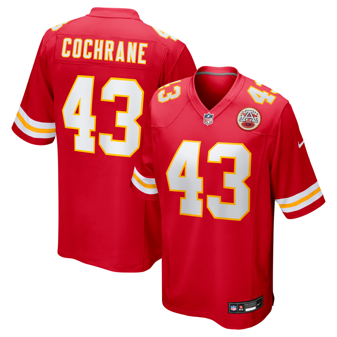 Jack Cochrane Kansas City Chiefs Nike Game Player Jersey - Red