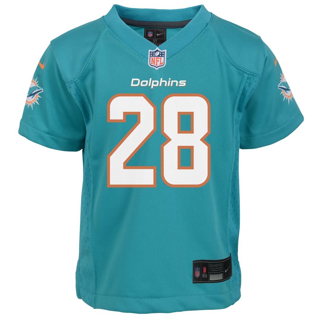 De’Von Achane Miami Dolphins Nike Infant Team  Player Game Jersey - Aqua