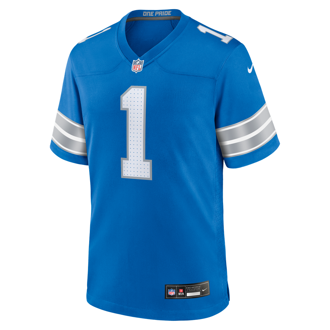 Number 1 Dad Detroit Lions Nike Game Jersey - Blue