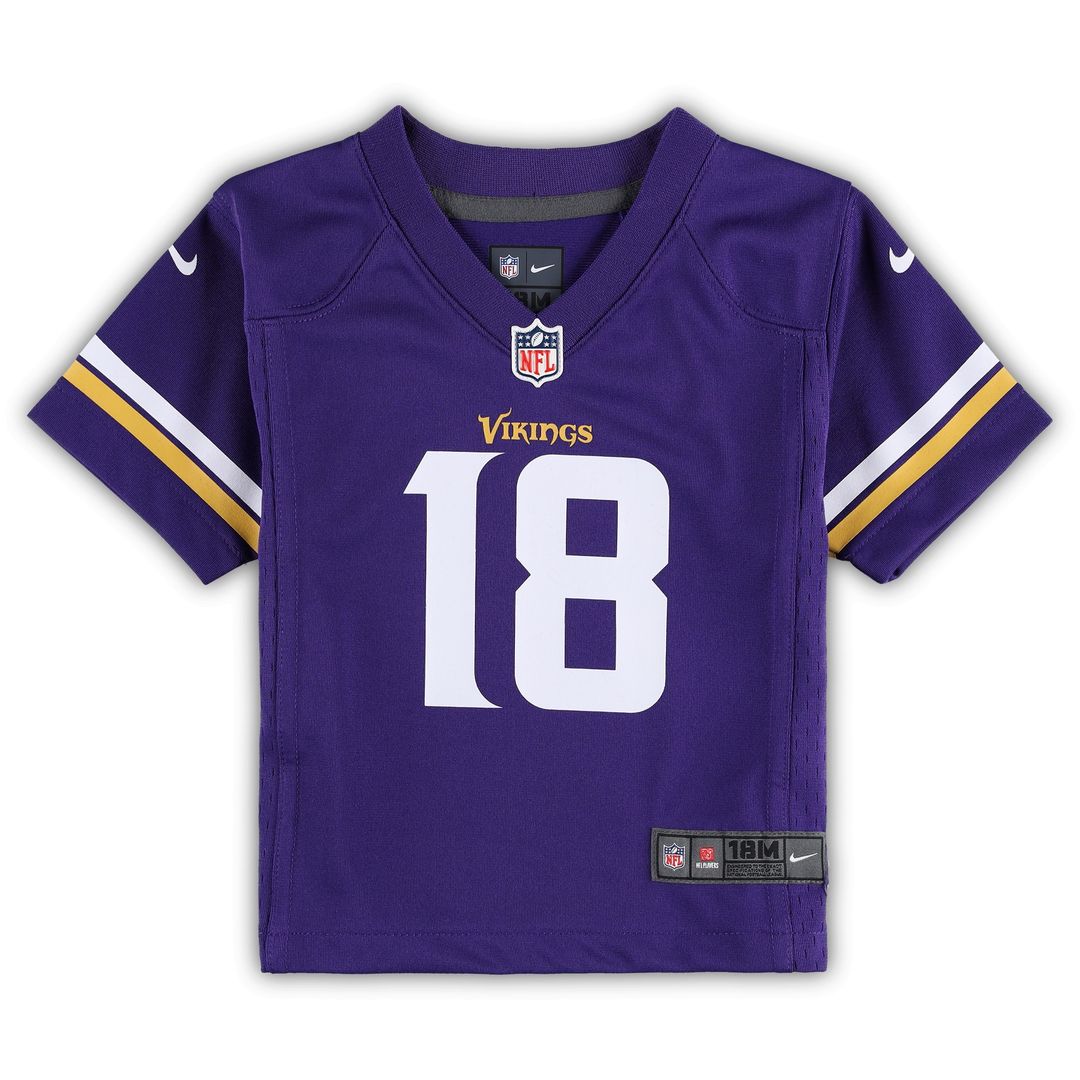Justin Jefferson Minnesota Vikings Nike Infant Team  Player Game Jersey - Purple
