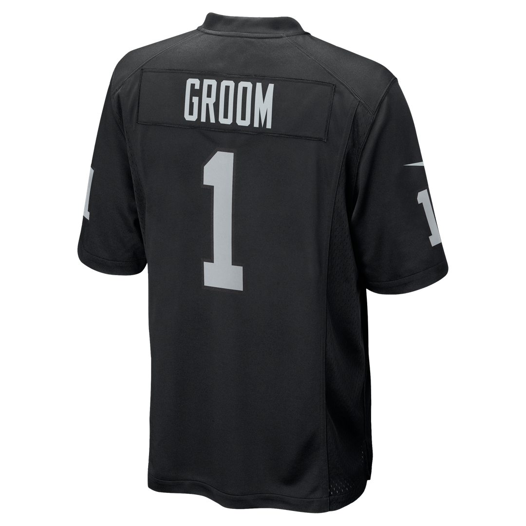 Number 1 Groom Las Vegas Raiders Nike Game Jersey - Black