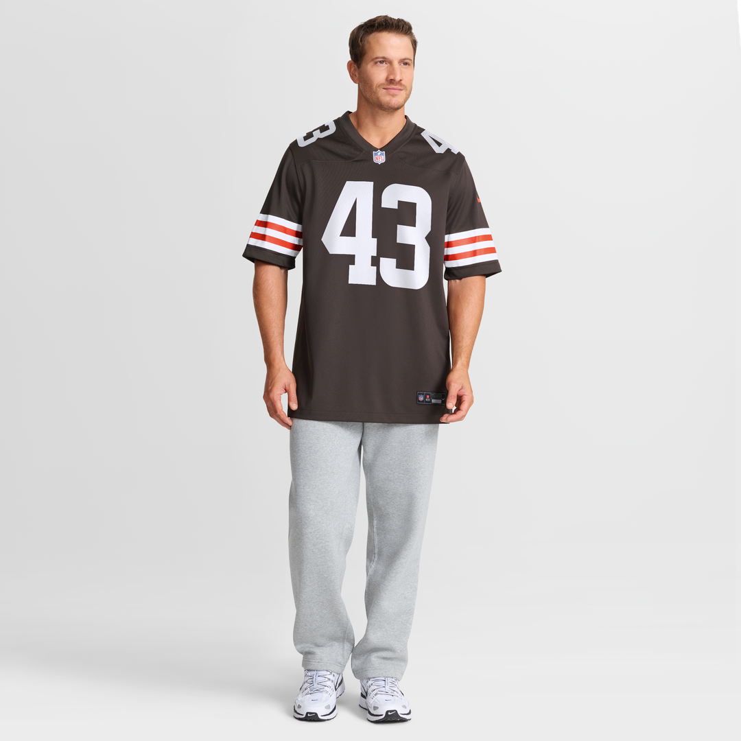Mohamoud Diabate Cleveland Browns Nike Team Game Jersey -  Brown