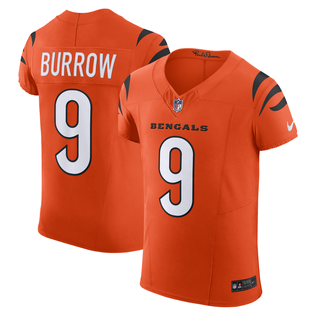 Joe Burrow Cincinnati Bengals Nike  Vapor F.U.S.E. Elite Jersey - Orange