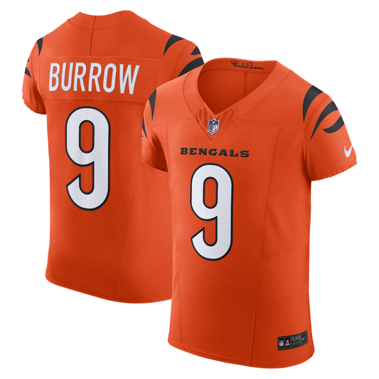 Joe Burrow Cincinnati Bengals Nike  Vapor F.U.S.E. Elite Jersey - Orange