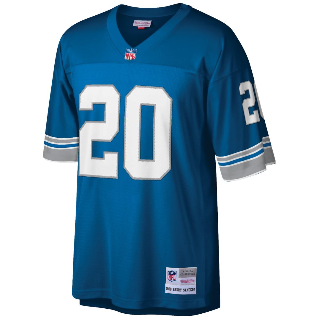Barry Sanders Detroit Lions Mitchell & Ness Big & Tall 1996 Retired Player Replica Jersey - White