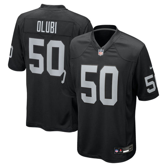 Segun Olubi Las Vegas Raiders Nike Team Game Jersey -  Black