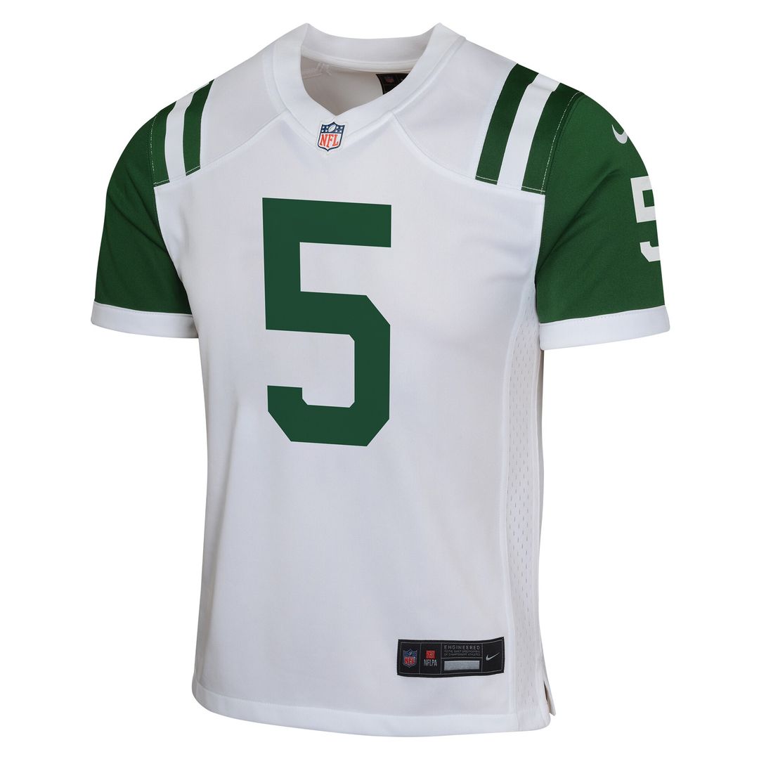Garrett Wilson New York Jets Nike Youth Game Jersey - White