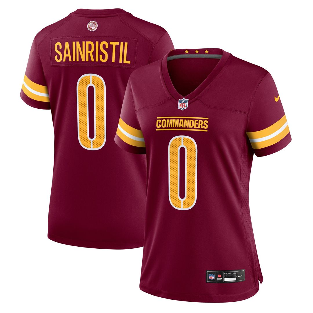 Mike Sainristil Washington Commanders Nike Women's Team Game Jersey -  Burgundy