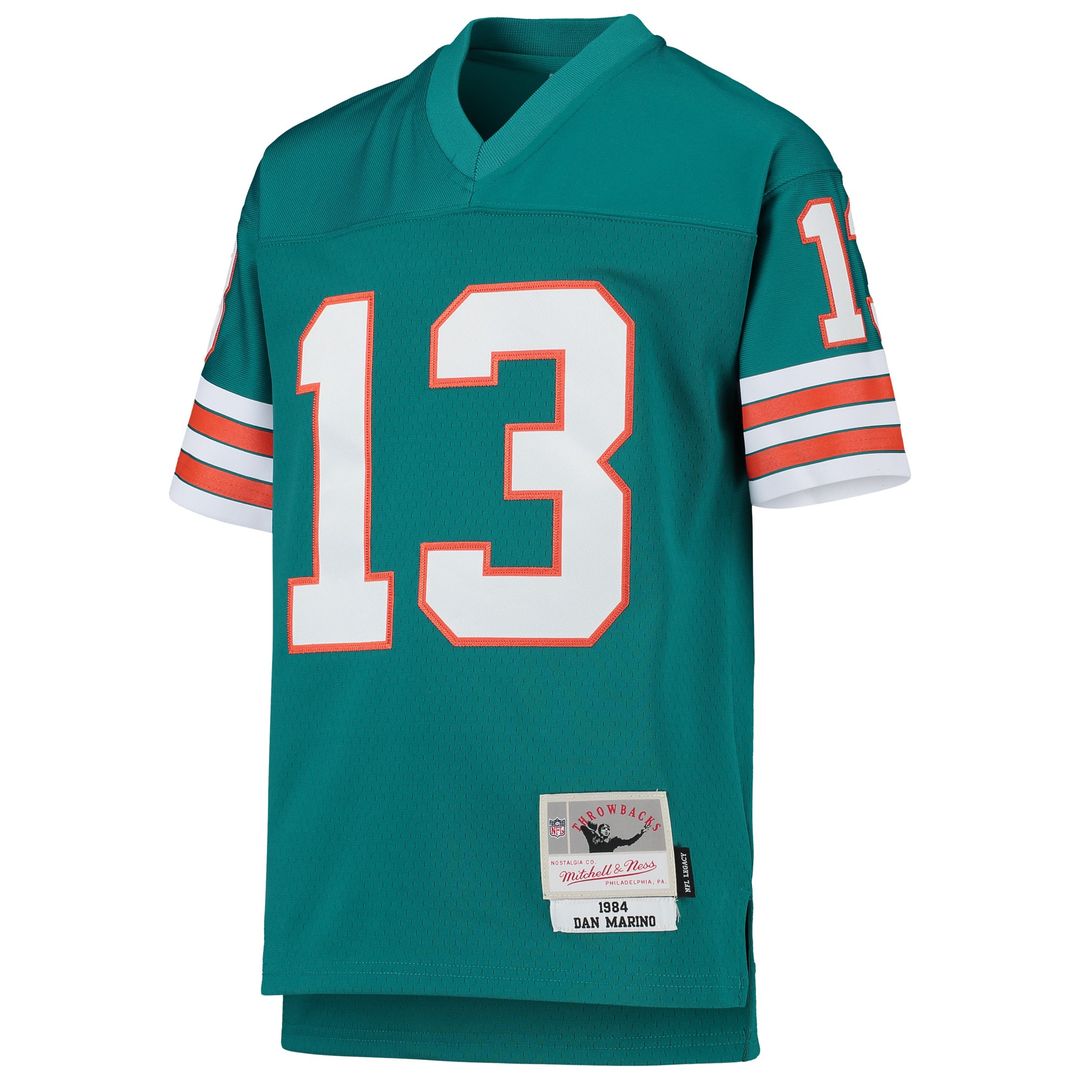 Dan Marino Miami Dolphins Mitchell & Ness Youth 1984 Legacy Retired Player Jersey - Aqua