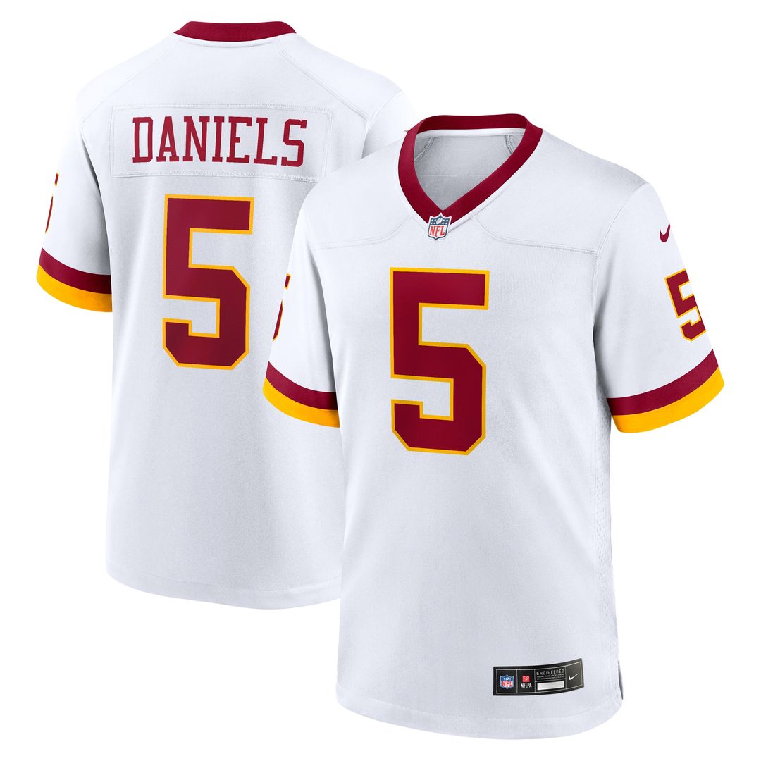 Hail Raiser Jayden Daniels Washington Commanders Nike Alternate Game Jersey - Black
