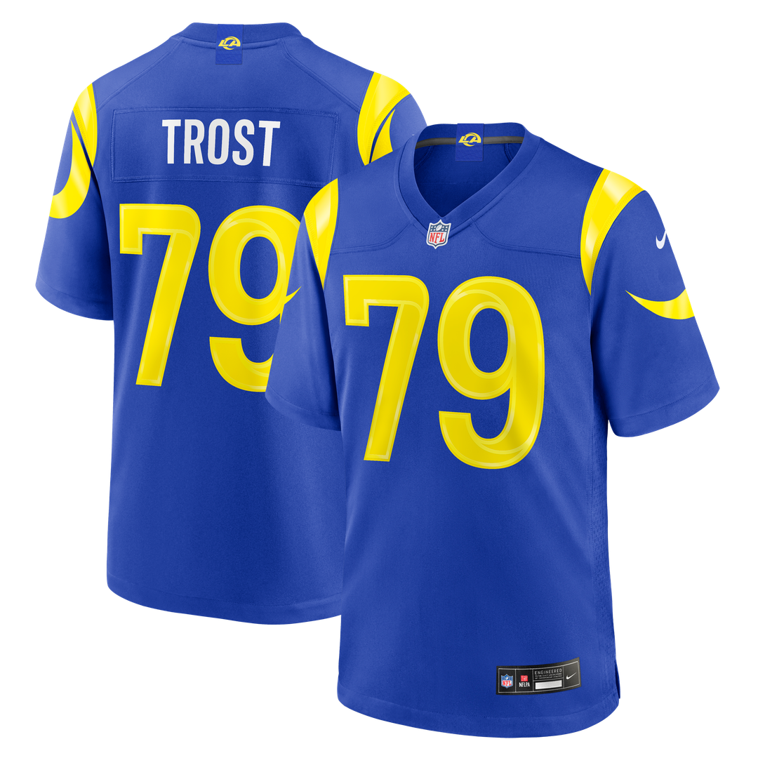 Keagen Trost Los Angeles Rams Nike Team Game Jersey - Royal