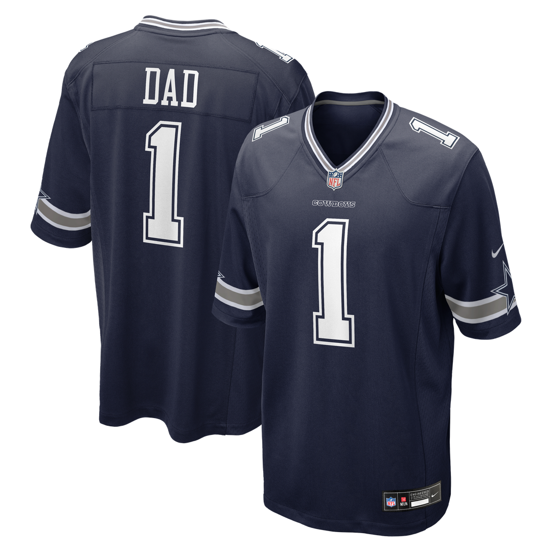 Number 1 Dad Dallas Cowboys Nike Game Jersey - Navy