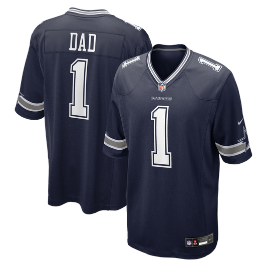 Number 1 Dad Dallas Cowboys Nike Game Jersey - Navy