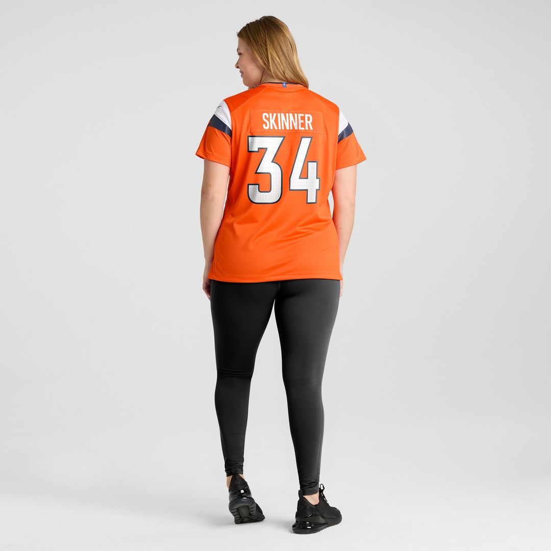 JL Skinner Denver Broncos Nike Women's Team Game Jersey -  Orange