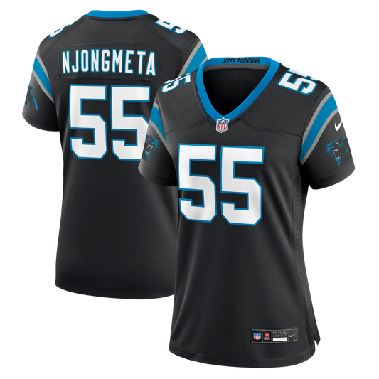 Maema Njongmeta Carolina Panthers Nike Women's Team Game Jersey -  Black