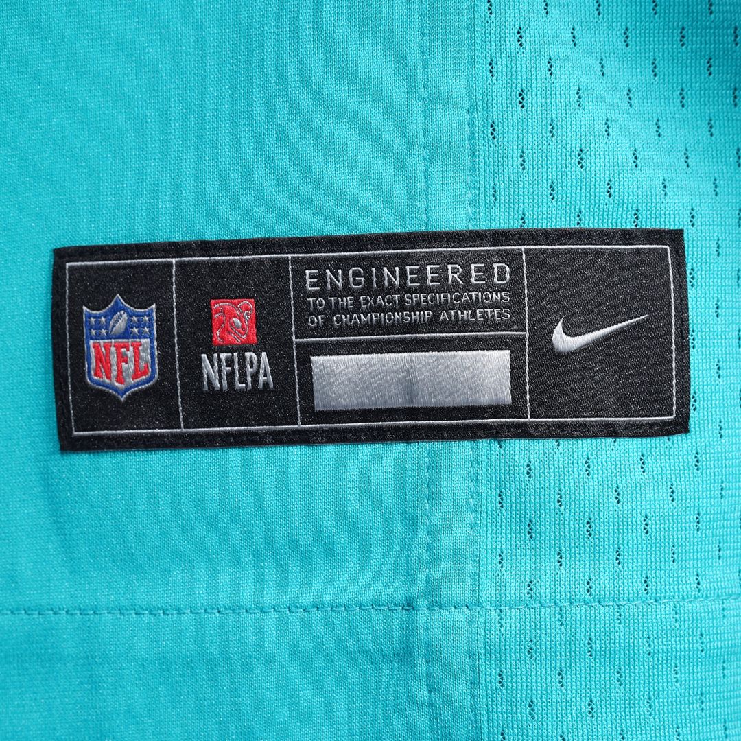 Jeff Wilson Jr. Miami Dolphins Nike Game Player Jersey - Aqua
