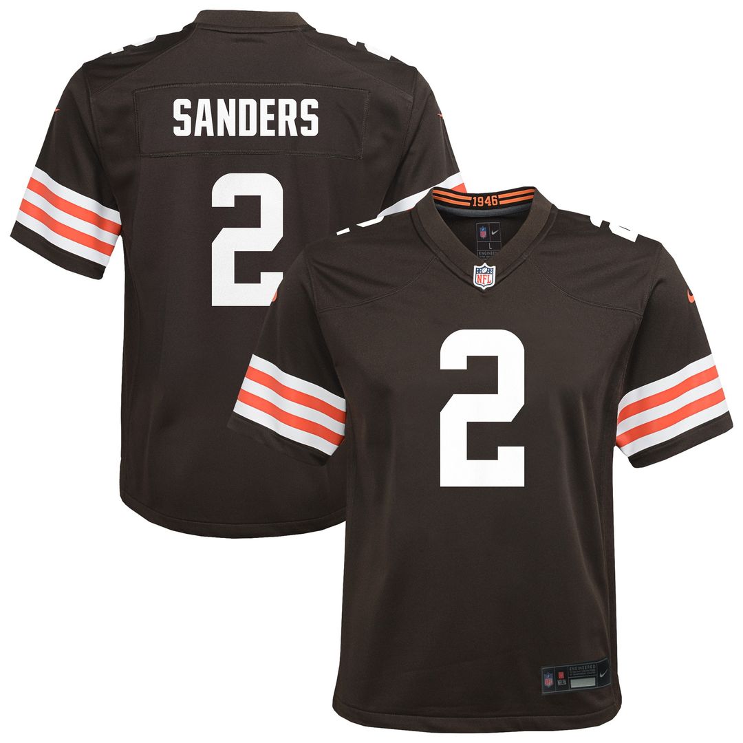 Shedeur Sanders Cleveland Browns Nike Youth Game Jersey - Brown