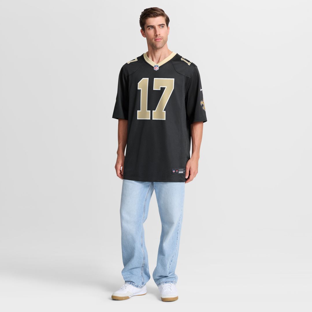 Trey Palmer New Orleans Saints Nike Team Game Jersey -  Black
