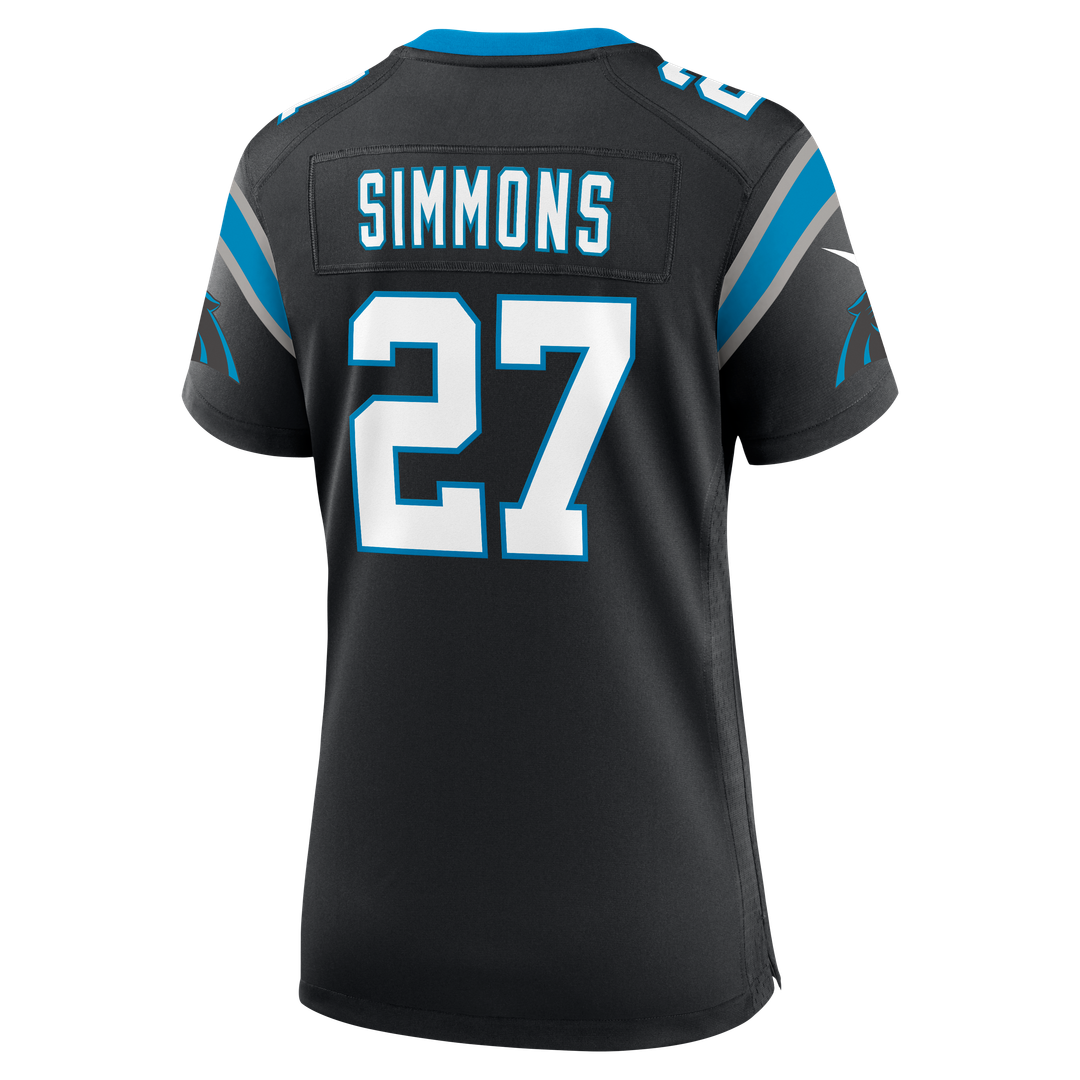 Isaiah Simmons Carolina Panthers Nike Women's Team Game Jersey -  Black