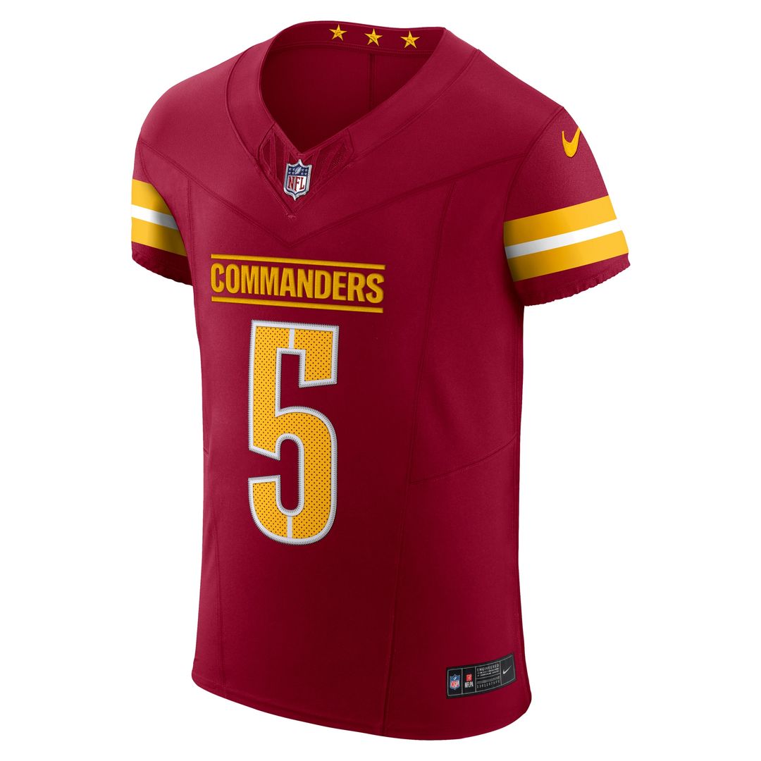 Jayden Daniels Washington Commanders Nike Alternate  Vapor F.U.S.E. Elite Jersey - Black