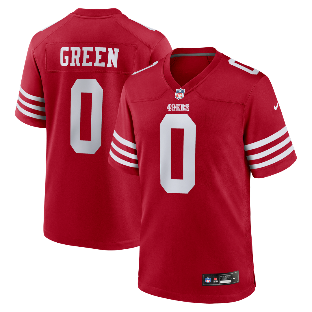 Renardo Green San Francisco 49ers Nike  Game Jersey -  Scarlet