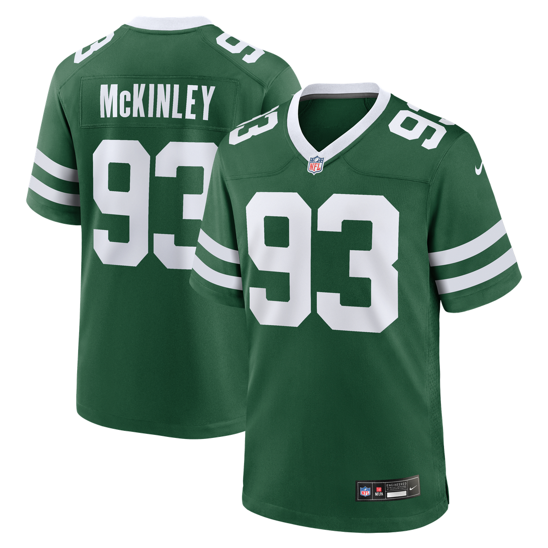 Takk McKinley New York Jets Nike Team Game Jersey - Legacy Green