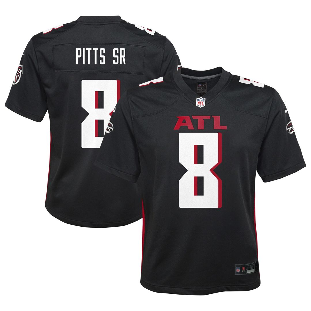Kyle Pitts Sr. Atlanta Falcons Nike Youth Game Jersey - Black