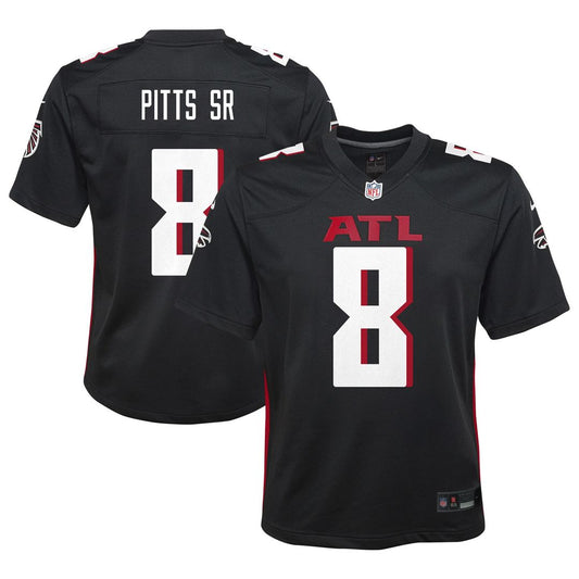 Kyle Pitts Sr. Atlanta Falcons Nike Youth Game Jersey - Black