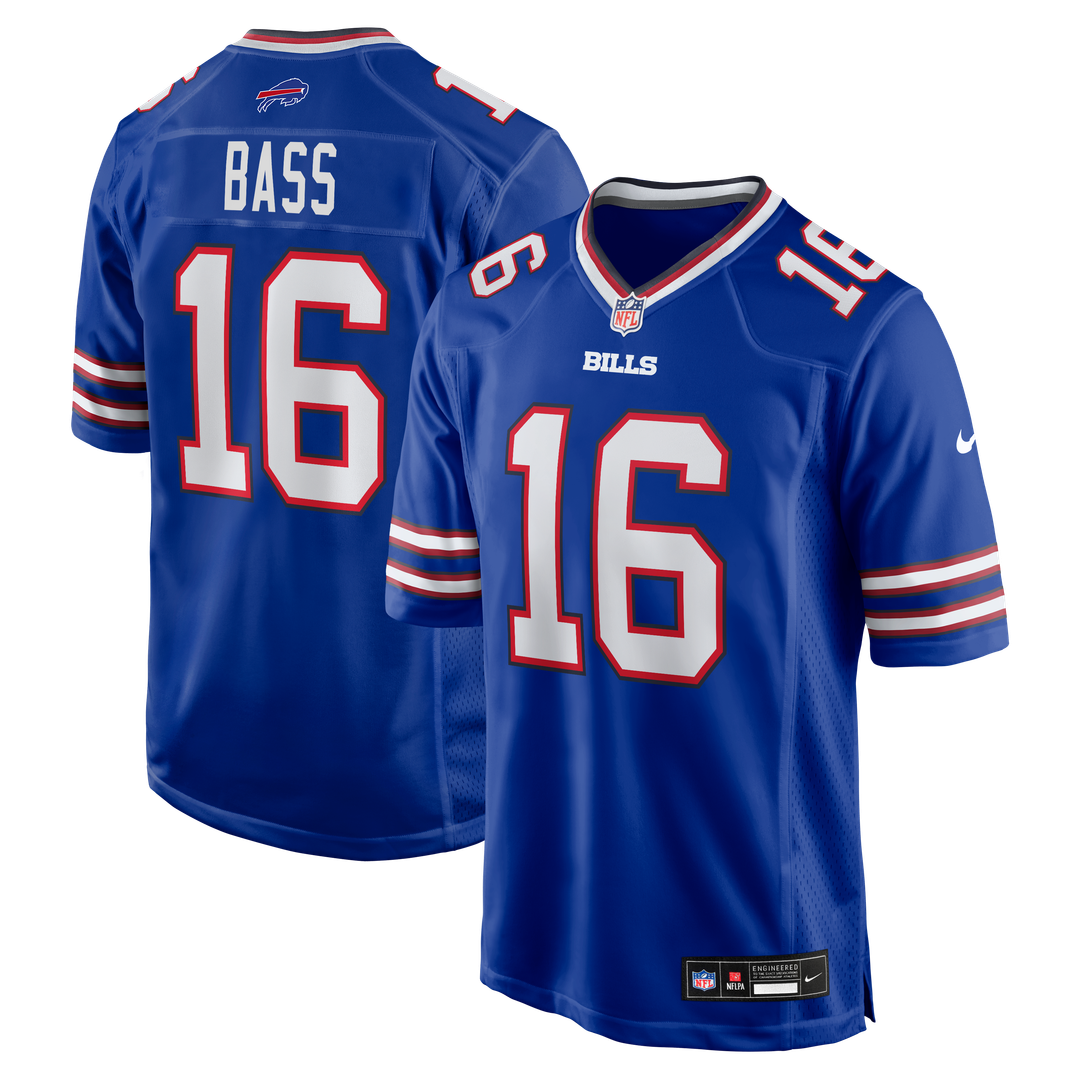 Tyler Bass Buffalo Bills Nike Team Game Jersey -  Royal