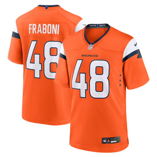 Mitchell Fraboni Denver Broncos Nike Team Game Jersey -  Orange
