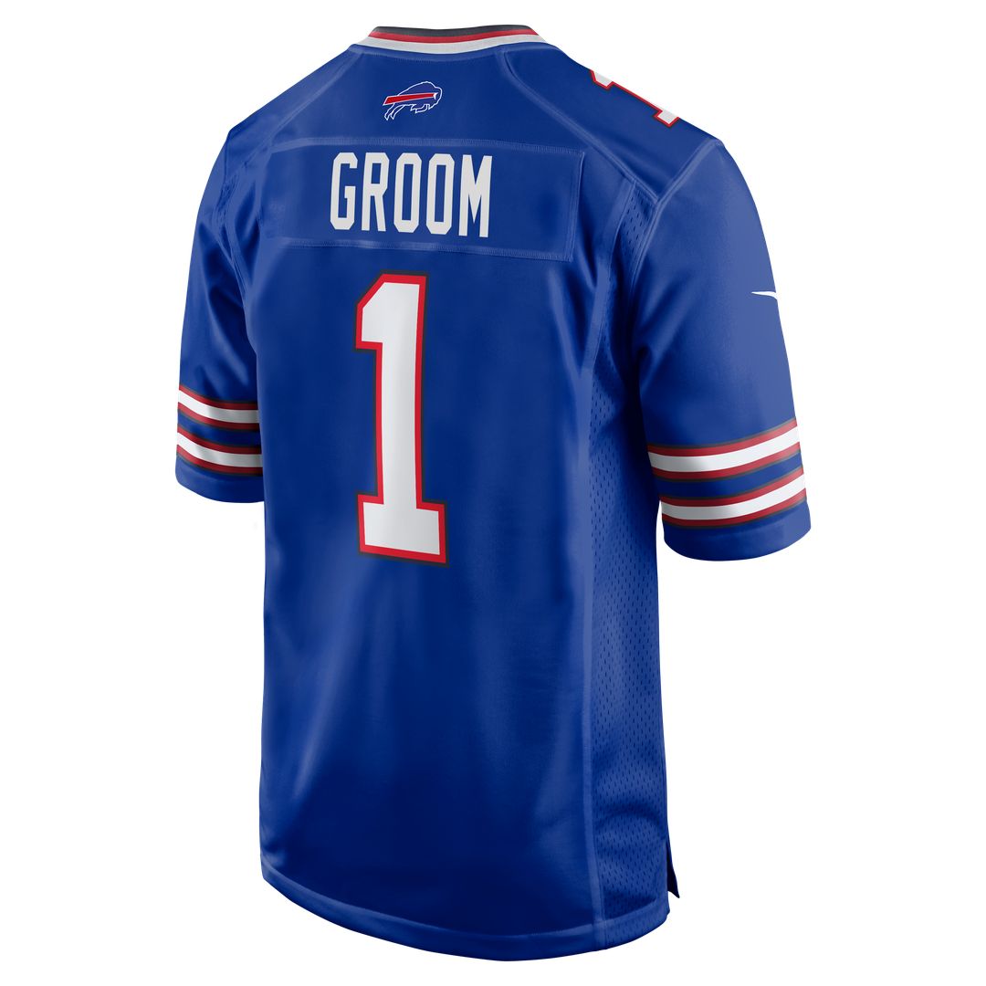 Number 1 Groom Buffalo Bills Nike Game Jersey - Royal