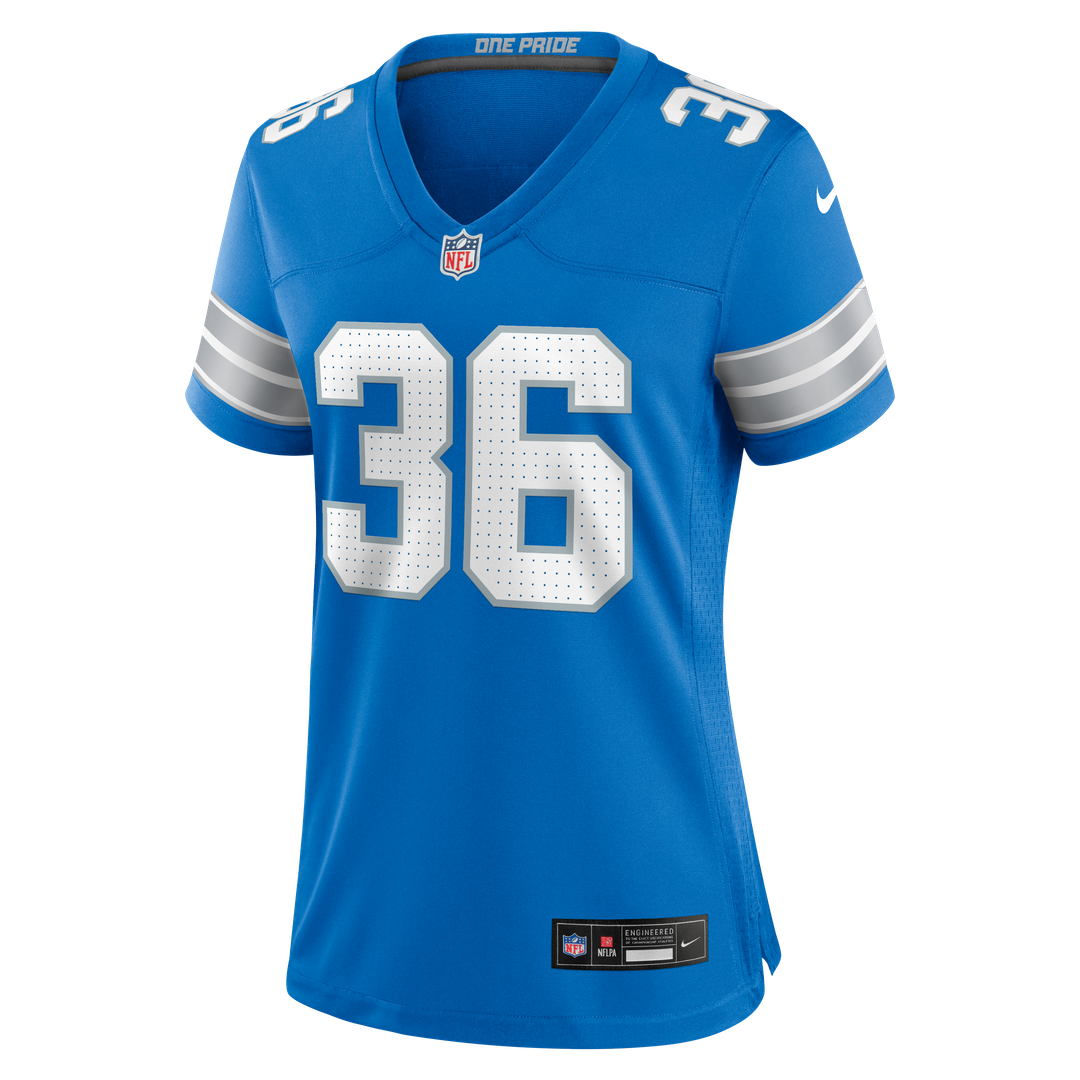 Chuck Clark Detroit Lions Nike Women's Team Game Jersey -  Blue