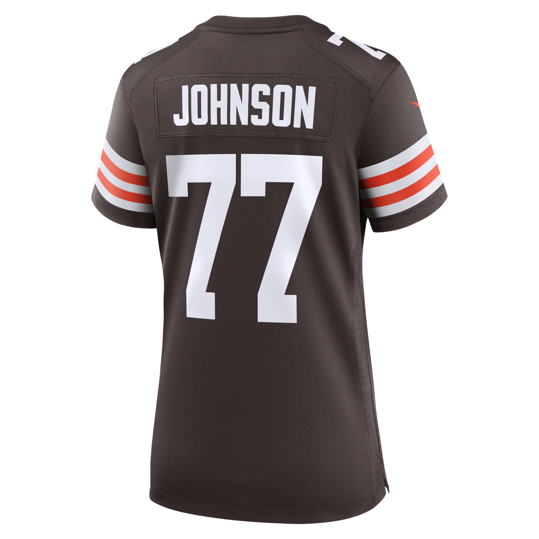 Zion Johnson Cleveland Browns Nike Women's Team Game Jersey -  Brown