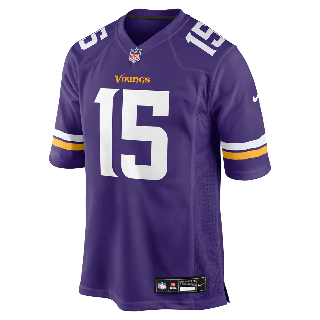 Dallas Turner Minnesota Vikings Nike  Game Jersey -  Purple