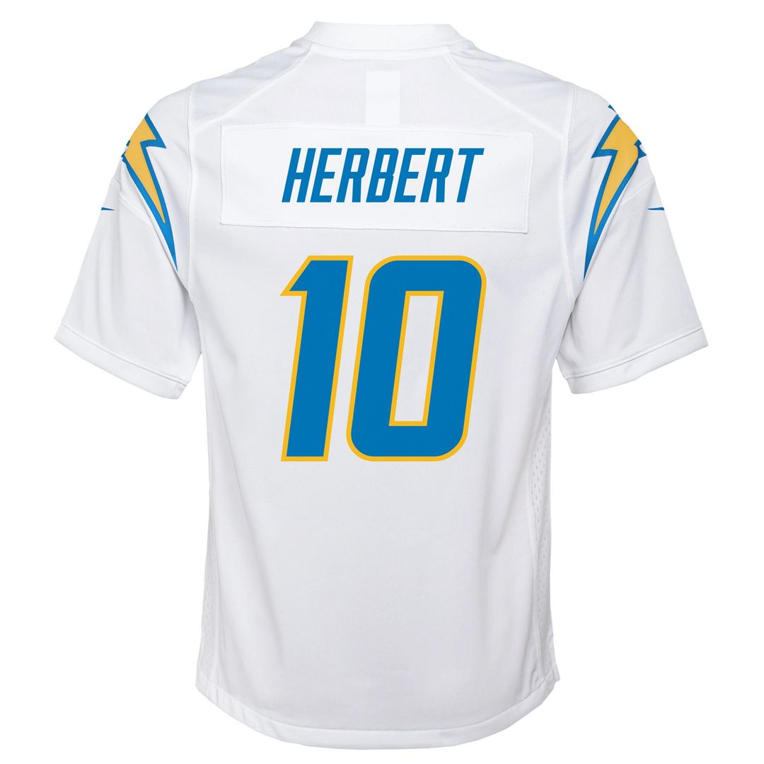Justin Herbert Los Angeles Chargers Nike Youth Game Jersey - White
