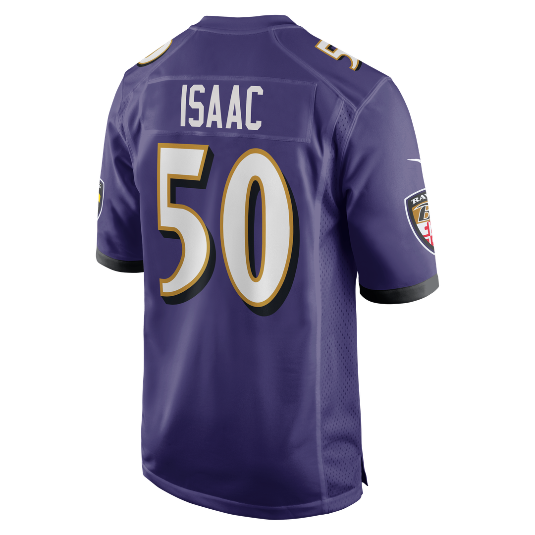 Adisa Isaac Baltimore Ravens Nike Team Game Jersey -  Purple