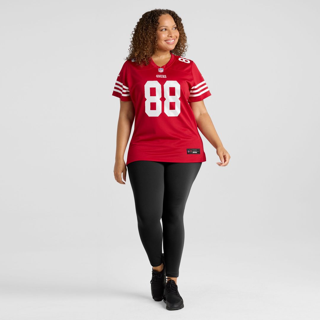 Jake Tonges San Francisco 49ers Nike Women's Team Game Jersey -  Scarlet